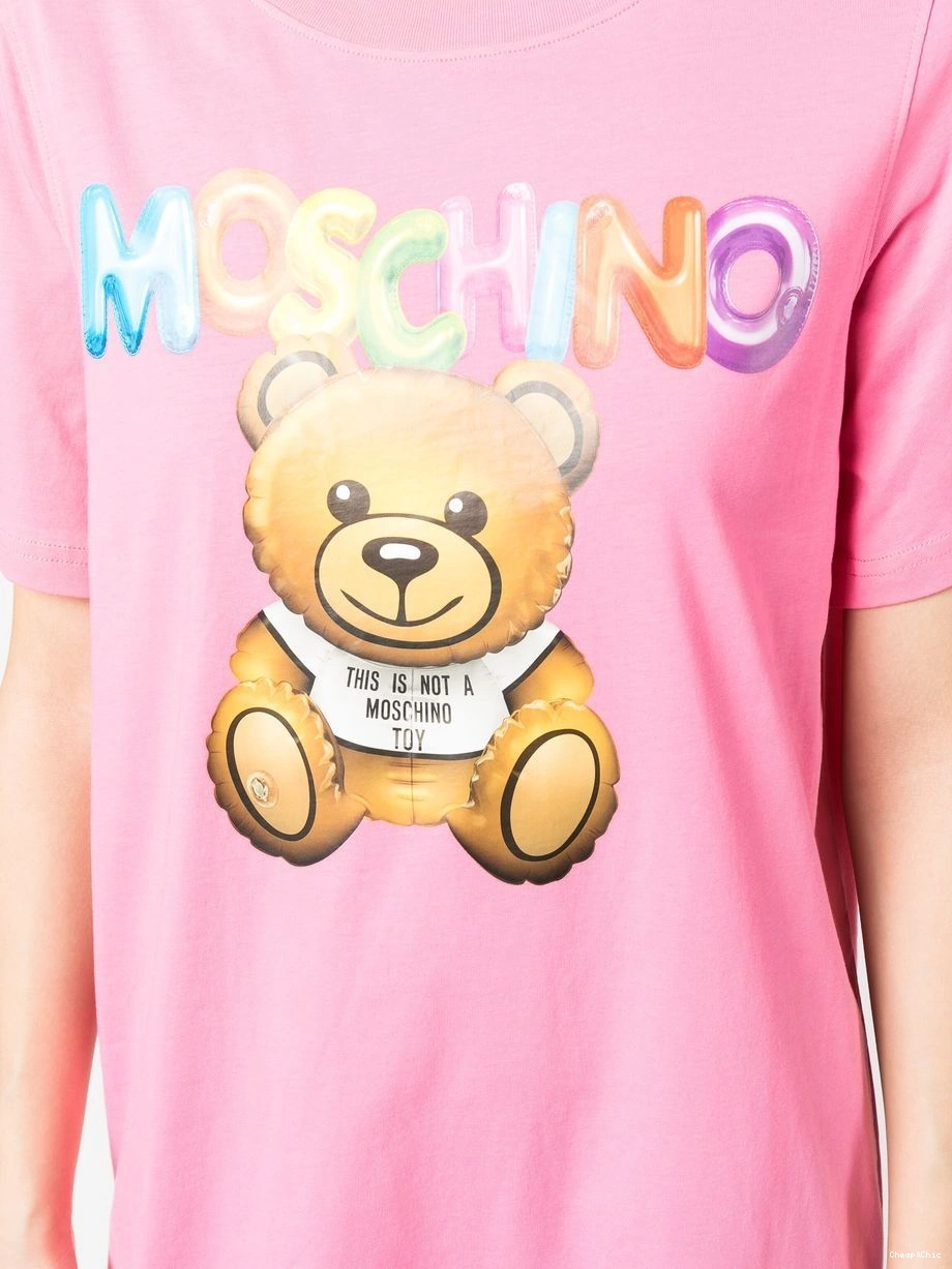 Cheap Love Women logo-print T-shirt Moschino dress 0426
